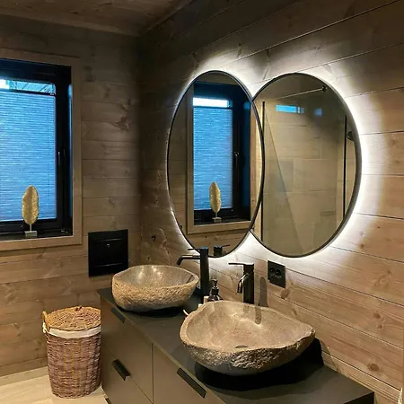 Luxury Mountain With In And Out Сasa de vacaciones Fidjeland